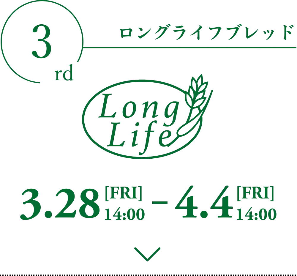 【3/28-4/4】ロングライフブレッド