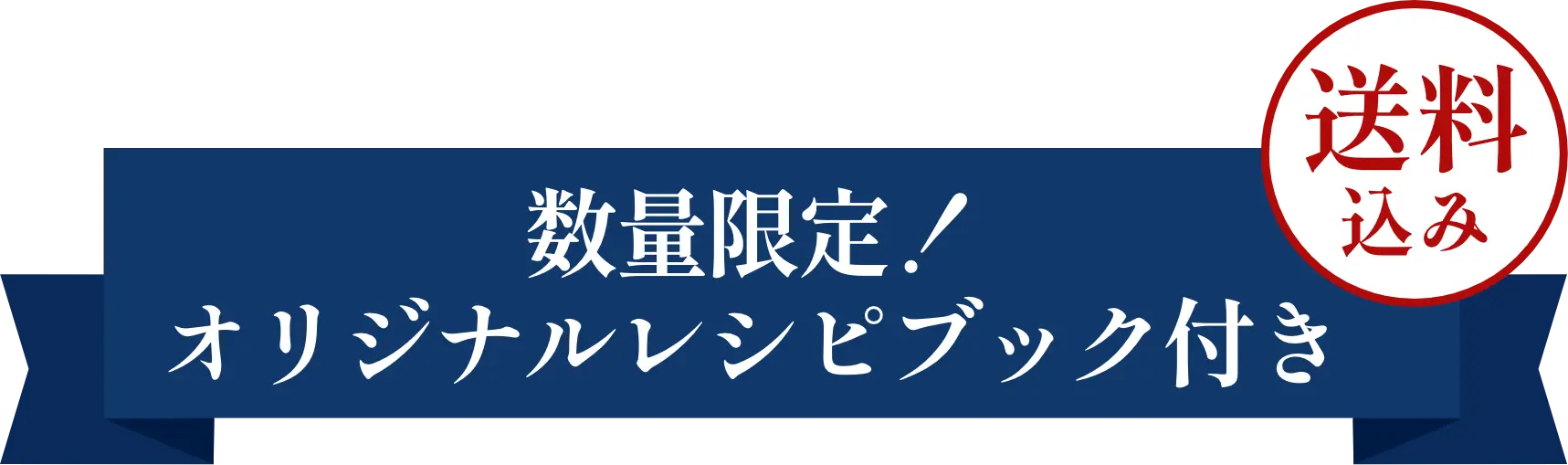 数量限定!オリジナルレシピブック付き