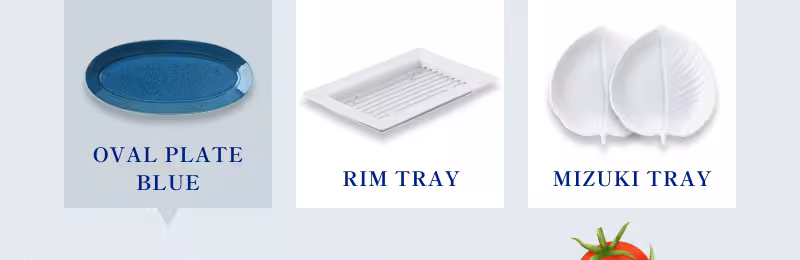 OVAL PLATE BLUE / RIM TRAY / MIZUKI TRAY