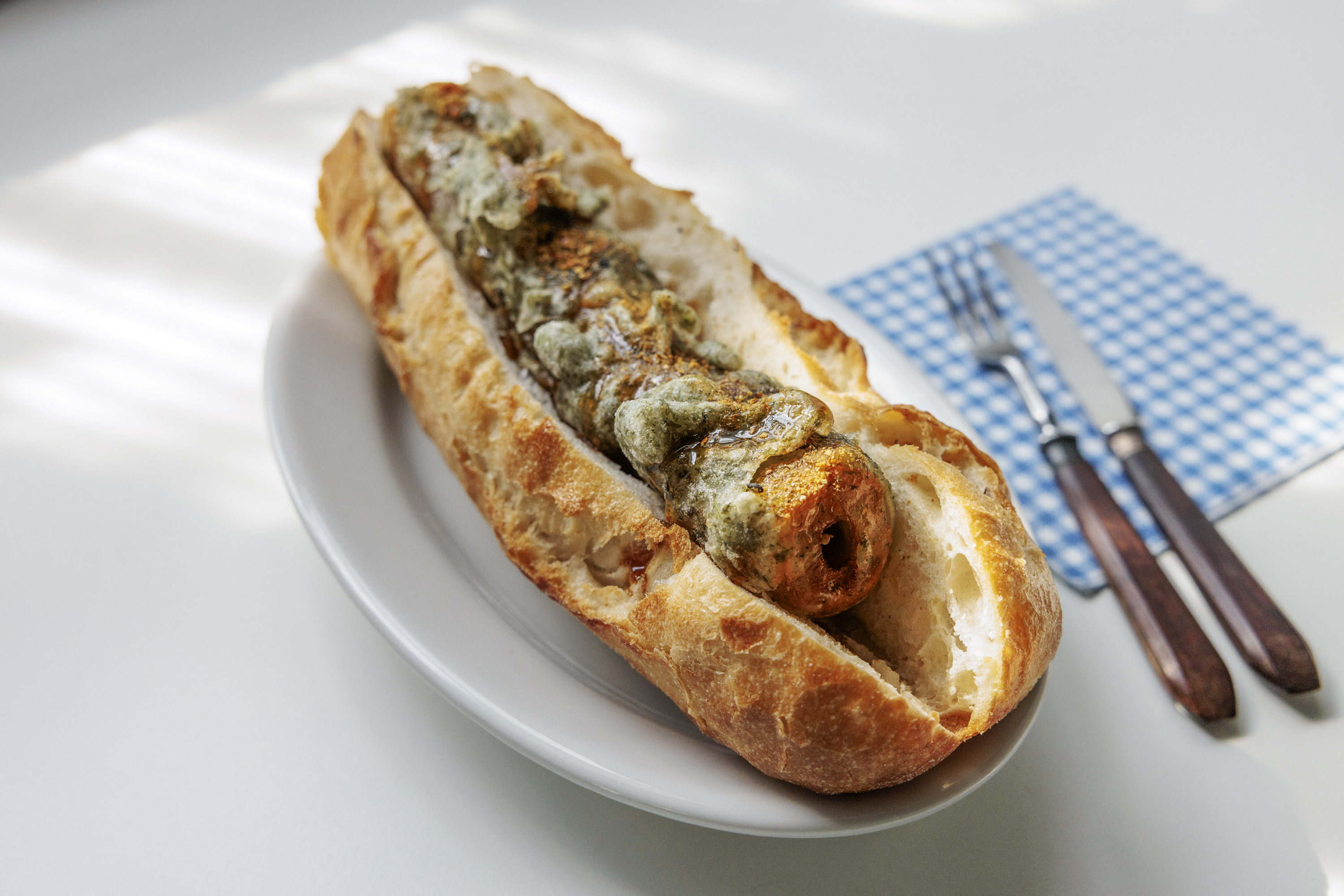 ちくわの磯辺揚げバゲット