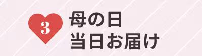 3 母の日当日お届け