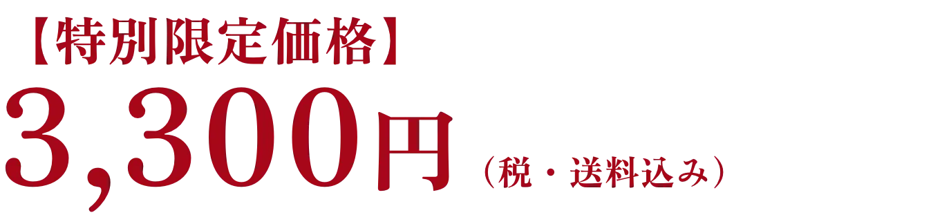 3,300円（税・送料込み）