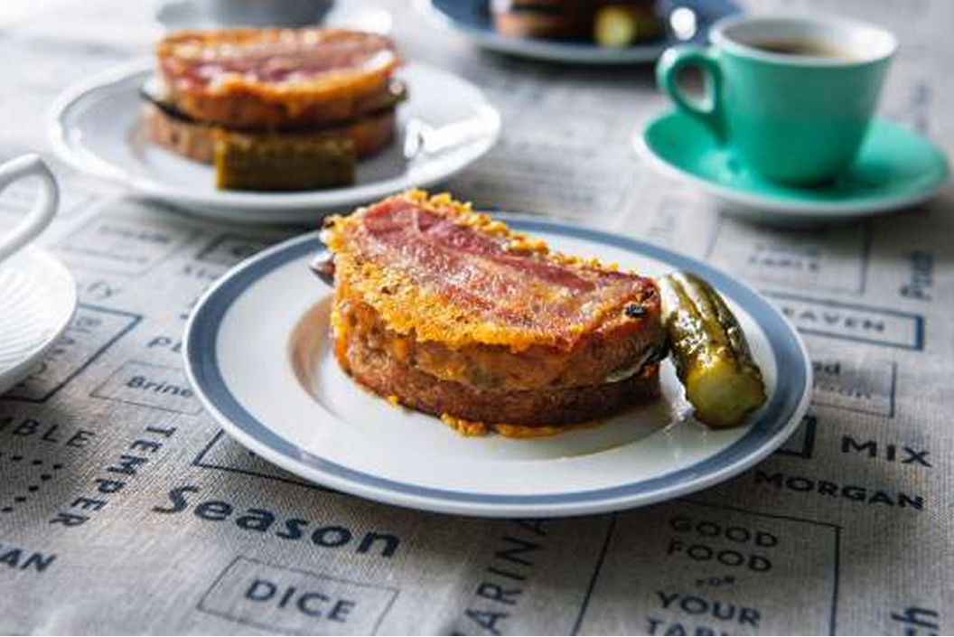 ハーブマヨネーズのなすメルトサンド