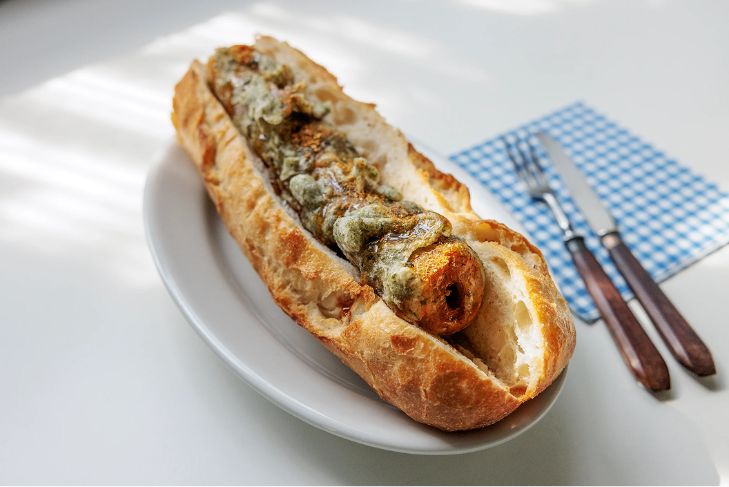 ちくわの磯辺揚げバゲット