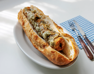 ちくわの磯辺揚げバゲット